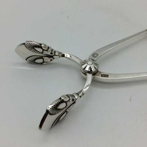 Sterling Silver `Georg Jensen` Sugar Tongs (Bittersweet)