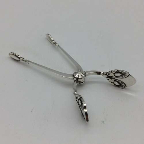 Sterling Silver `Georg Jensen` Sugar Tongs (Bittersweet)