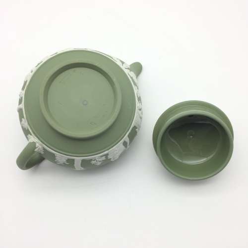 Early Green Wedgwood Jasperware Teapot and Lid (1936)