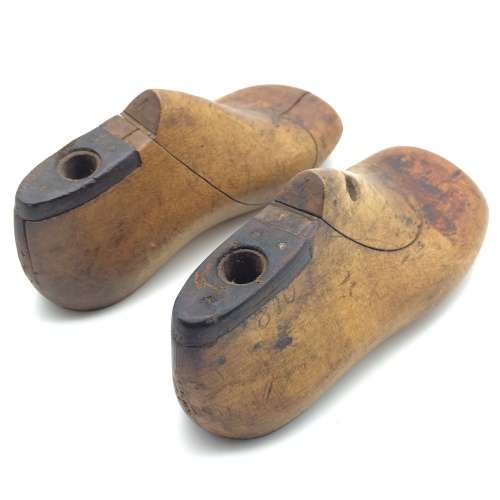 Antique Pair of Childs Wooden `Shoe Lasts`