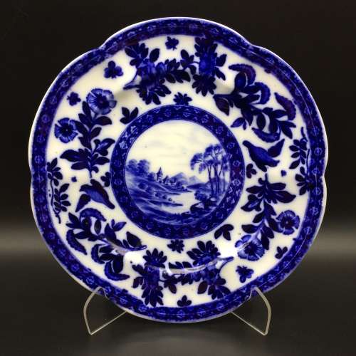 Antique `Coalport Salopian` Cabinet Plate (1870-1880)