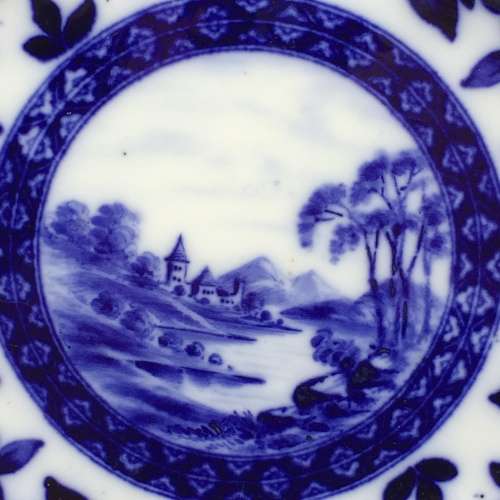 Antique `Coalport Salopian` Cabinet Plate (1870-1880)