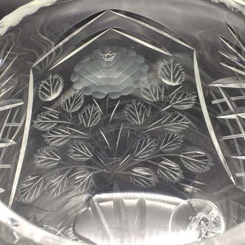 Impressive Large `Rose-Cut` Crystal Vase