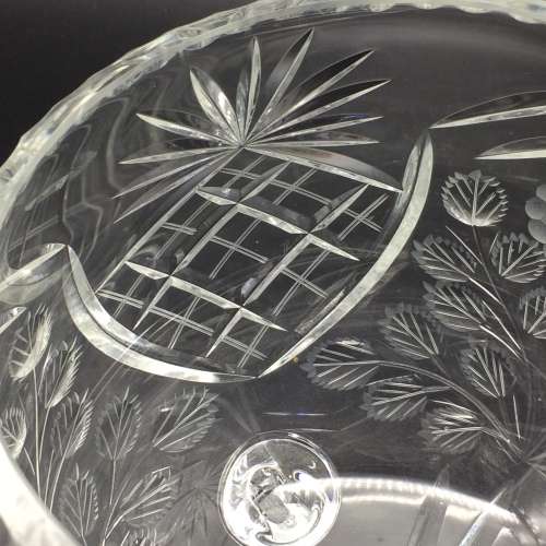 Impressive Large `Rose-Cut` Crystal Vase