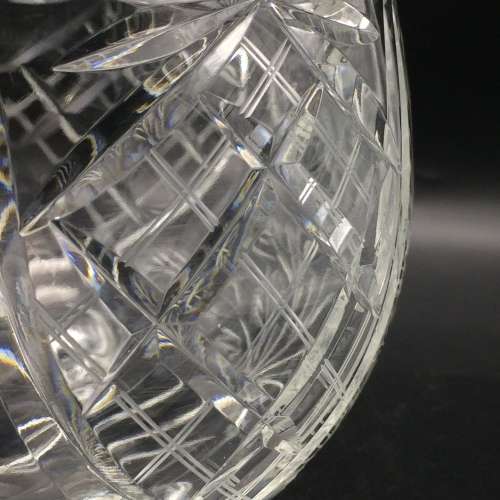 Impressive Large `Rose-Cut` Crystal Vase