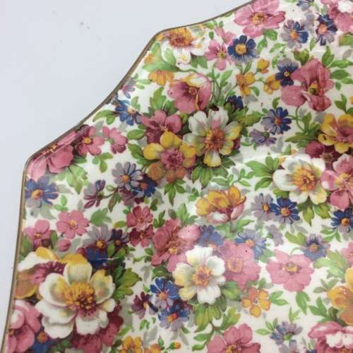 Large Vintage `James Kent - Old Foley` Chintz Dish (DuBarry)