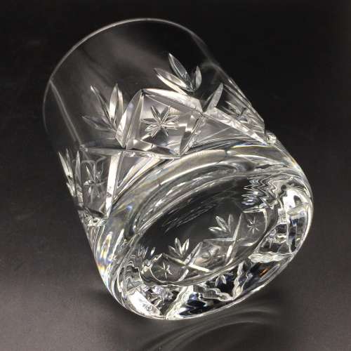 Four Hand-Cut Crystal Whisky Glasses