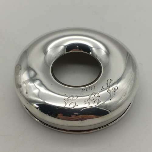 Antique `Silver and Cut-Crystal Hair Tidy` (Chester 1912)