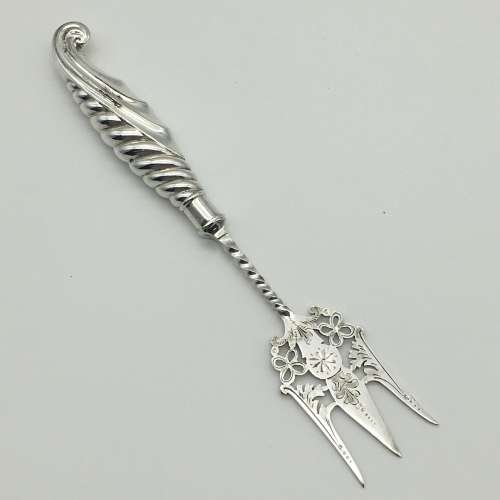Attractive Antique Silver-Plated Bread Fork
