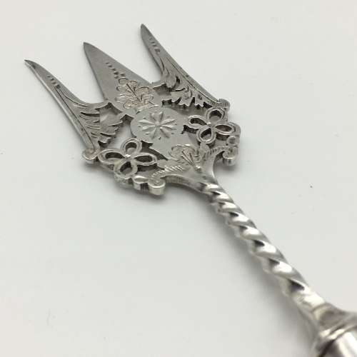 Attractive Antique Silver-Plated Bread Fork