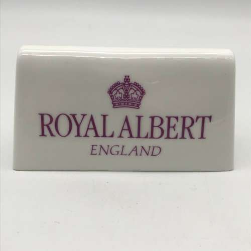 Early `Royal Albert` China Advertising Display Sign