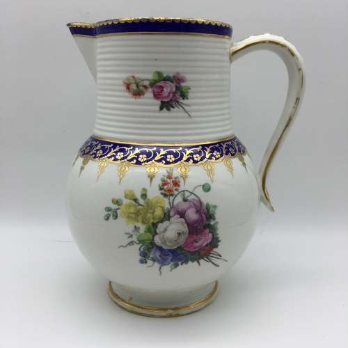Large Antique `Derby - C1790` Porcelain Jug