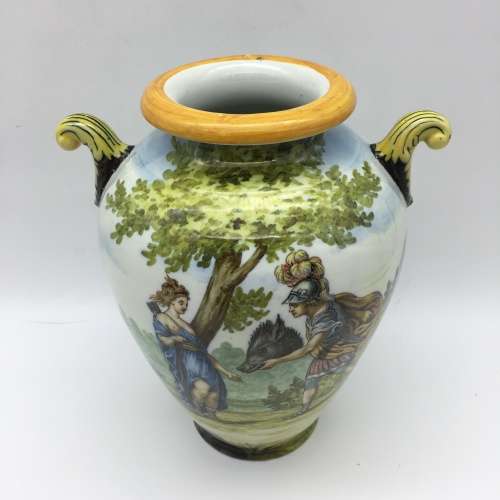 Rare Antique `Richard Ginori Majolica` Vase
