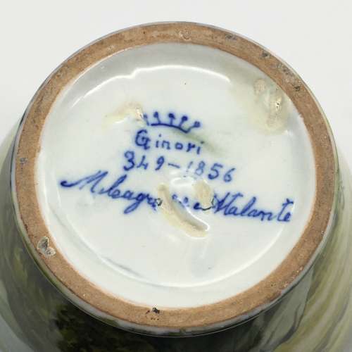 Rare Antique `Richard Ginori Majolica` Vase
