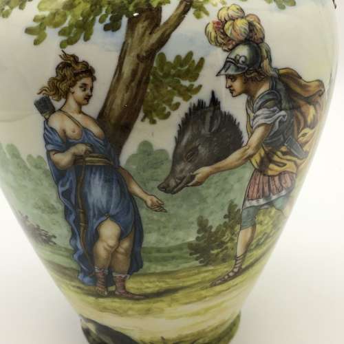 Rare Antique `Richard Ginori Majolica` Vase