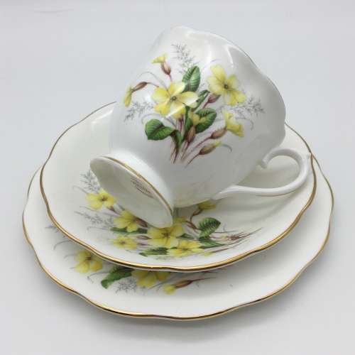 Vintage Royal Albert `Friendship - Primrose` China Trio