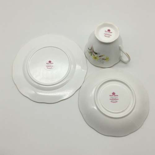 Vintage Royal Albert `Friendship - Primrose` China Trio