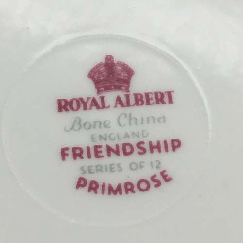 Vintage Royal Albert `Friendship - Primrose` China Trio