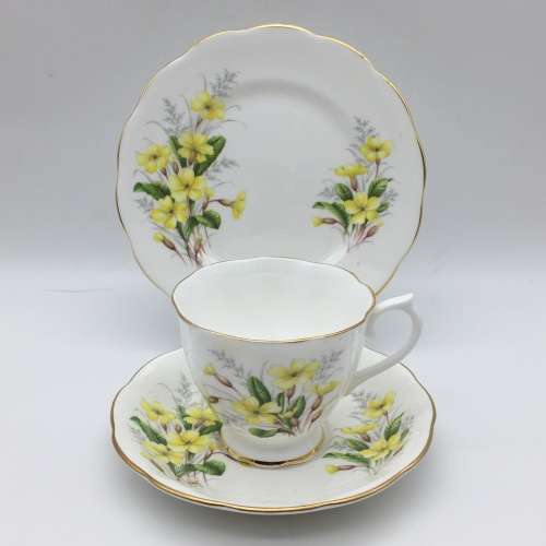 Vintage Royal Albert `Friendship - Primrose` China Trio