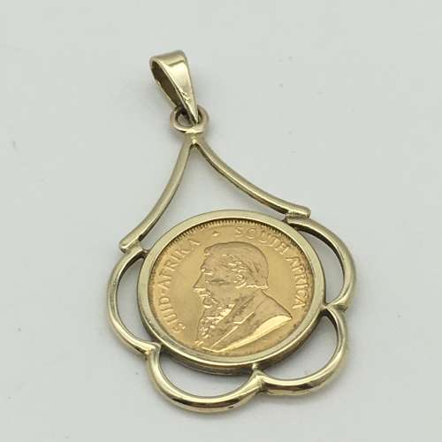 Attractive `1/10th Krugerrand` Coin Pendant
