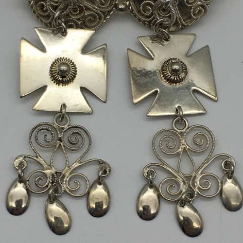 Norwegian Silver `Solje` Filigree Vintage Brooch