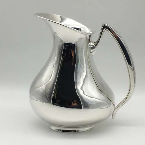 Wonderful Large `Modernist` Solid Silver Pitcher/Jug
