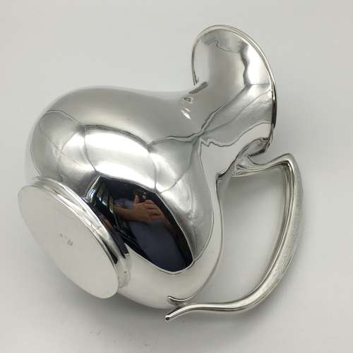 Wonderful Large `Modernist` Solid Silver Pitcher/Jug
