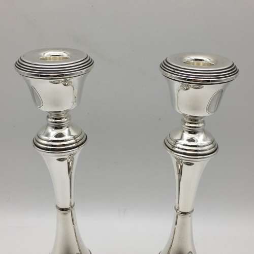 Vintage Sterling Silver Tall Candlesticks