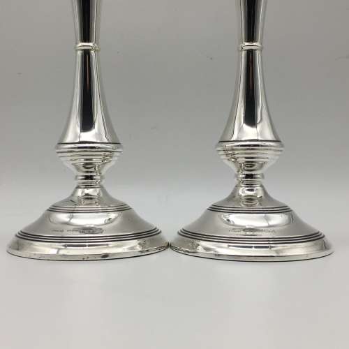 Vintage Sterling Silver Tall Candlesticks