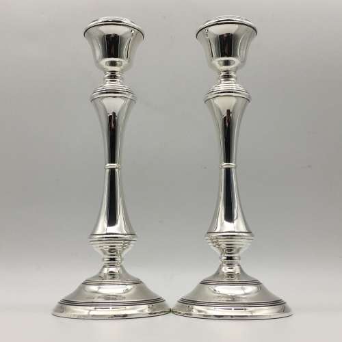 Vintage Sterling Silver Tall Candlesticks