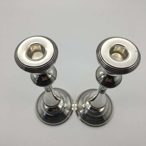 Vintage Sterling Silver Tall Candlesticks