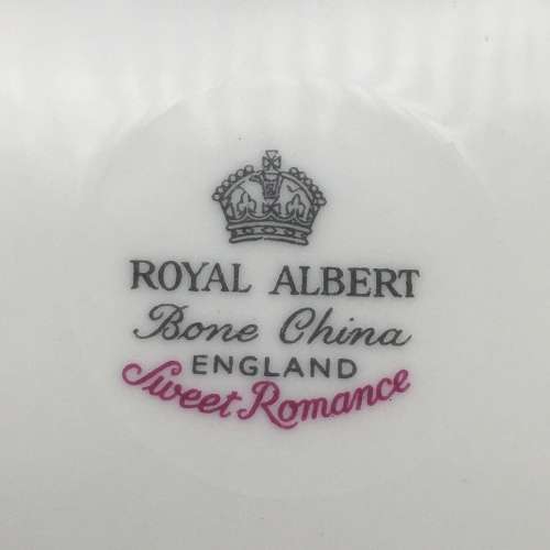 Early Royal Albert `Sweet Romance` 21 Piece Tea Set