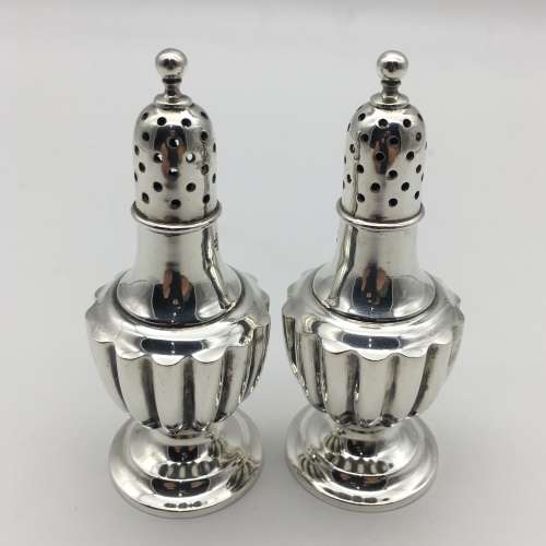 Victorian Pair of Sterling Silver Pepperettes (1897)