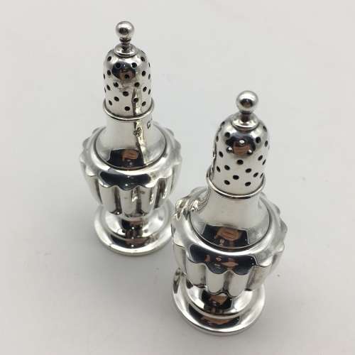 Victorian Pair of Sterling Silver Pepperettes (1897)