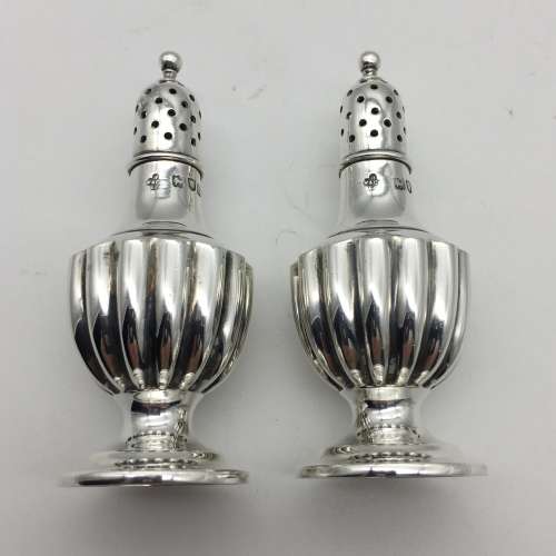 Victorian Pair of Sterling Silver Pepperettes (1897)