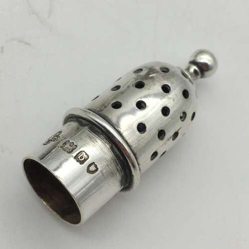 Victorian Pair of Sterling Silver Pepperettes (1897)