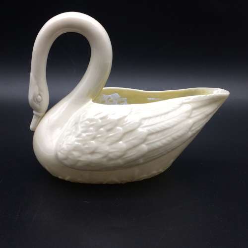 Porcelain Belleek Swan Cream Jug (1891-1926)