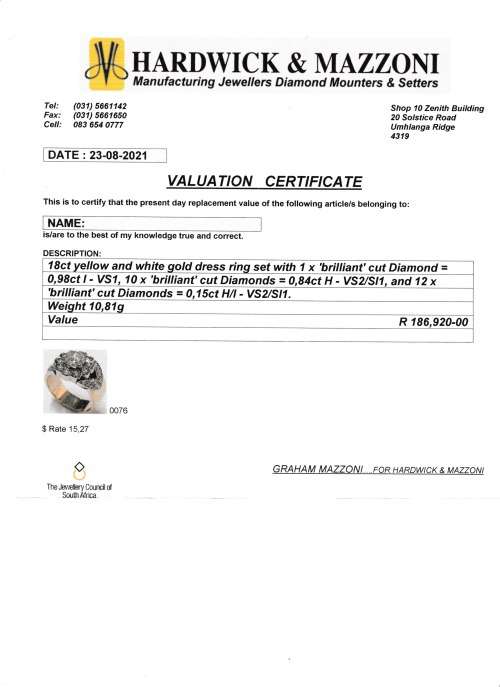 Impressive Vintage 18ct Gold and Diamond Ring