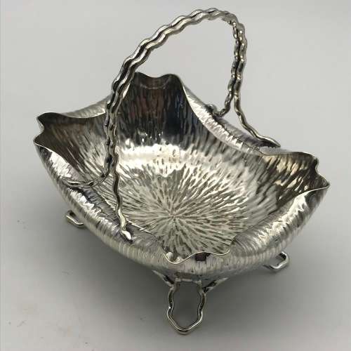 Arts and Crafts `Hukin and Heath` Sugar Basket and Spoon