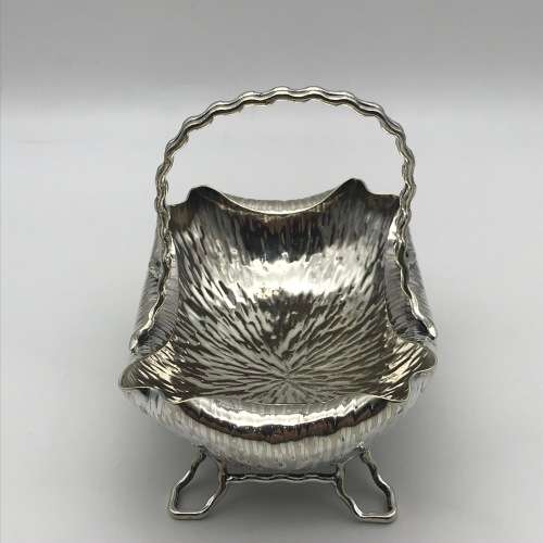 Arts and Crafts `Hukin and Heath` Sugar Basket and Spoon