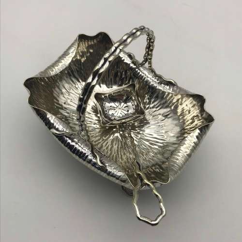 Arts and Crafts `Hukin and Heath` Sugar Basket and Spoon