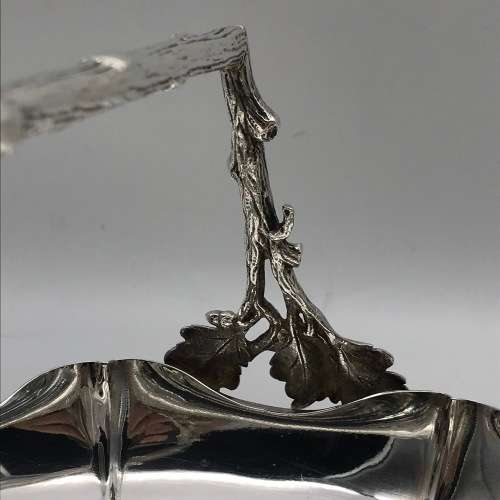 Antique `Mappin and Webb` Silver-Plated Basket