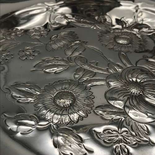 Antique `Mappin and Webb` Silver-Plated Basket