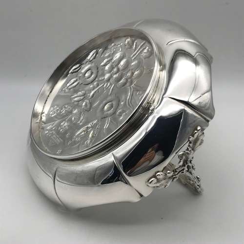 Antique `Mappin and Webb` Silver-Plated Basket