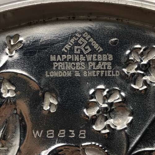 Antique `Mappin and Webb` Silver-Plated Basket