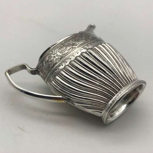 Victorian Silver-Plated Cream Jug and Sugar Bowl