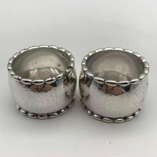 Solid Silver `Georg Jensen` Napkin Rings (4)