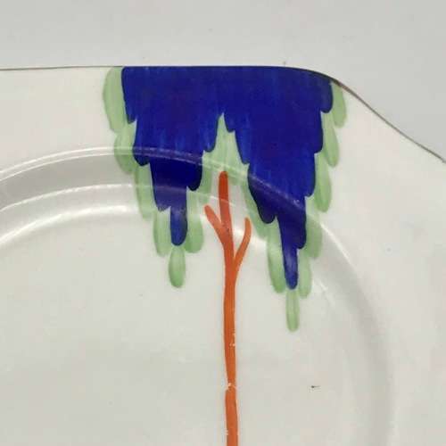 Scarce Art Deco `Carlton China - Sylvan Tree` Side Plates and Saucers (8)