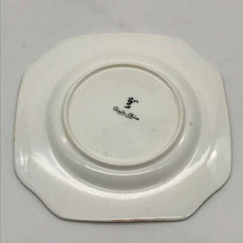 Scarce Art Deco `Carlton China - Sylvan Tree` Side Plates and Saucers (8)