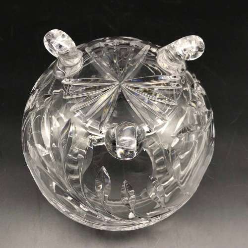 Large Attractive Round `Rose-Cut` Vase